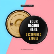 <HQLSS> Custom Button Badge | Printed Button Badge | DIY Button Badge | Special & Quality Button Bad
