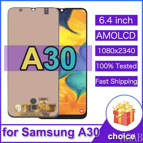 6.4” AMOLED LCD for Samsung Galaxy A30 A305F LCD Display Touch Screen Digitizer Included for Samsung