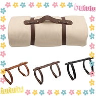 BUTUTU Yoga Mat Strap, Adjustable PU Leather Blanket Carrying Strap, Durable Picnic Travel Rug Blanket Holder