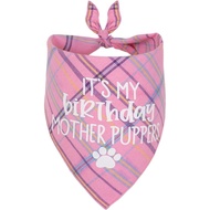Dog Birthday Bandana, Birthday Girl Puppy Bandana for Small Medium Large Dogs