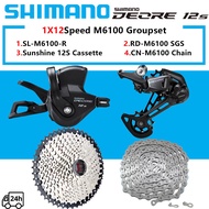 SHIMANO DEORE M6100 1X12 Speed Groupset MTB M6100 Shifter Lever Rear Derailleur Chain Sunshine Cogs