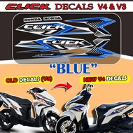 HONDA CLICK V4 & V3 DECALS / CLICK V4 & V3 INNER FAIRING / CLICK V4 V3 STICKER / CLICK ACCESSORIES