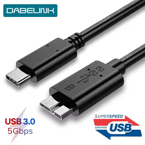 Micro B USB C 3.0 Cable 5Gbps External Hard Drive Disk HDD Cable for Samsung S5 Note3 Toshiba WD Sea