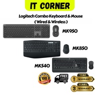 Logitech MK950, MK850, and MK540 Keyboard and Mouse Combos – Premium Performance, Ergonomic Design, 
