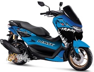 Decal stiker Full body Motor Yamaha Old Nmax 2015 2016 2017 2019  New Nmax 2020-2022  - BLue Shark H