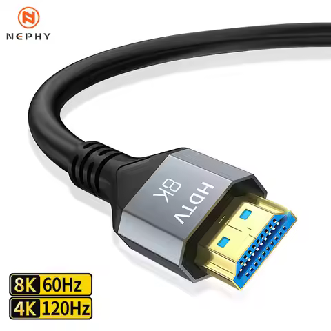 8K HDMI to HDMI 2.1 Cable 48Gbps High Speed 8K 60Hz 4K HDMI-compatible Cable for Switch PC Laptop TV