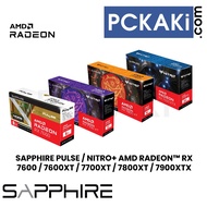 SAPPHIRE PULSE / NITRO+ AMD RADEON RX 7600 7600XT 7700XT 7800XT 7900XTX | GAMING OC GRAPHIC CARD