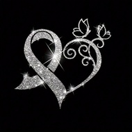 1 miếng/2 miếng/3 miếng miếng dán ủi hình trái tim hình bướm lấp lánh - Miếng dán chuyển nhiệt, có t