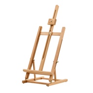 MEEDEN Large Wooden Tabletop H-Frame Easel 38 High Solid Beech Wood Table Easel for Painting Canvas