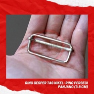 Ring Gesper Tas Rol Nikel Ring D Ring Segitiga Cantolan Persegi Panjan