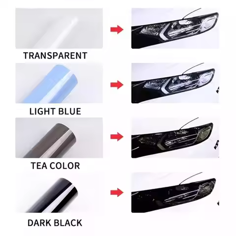 1M/2M/3M Car Headlight & Taillight & Fog Light Lamp Smoke Black PU PPF Protective Film For Auto Styl
