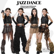 Trendy Cool Jazz Dance Costume Girls Hooded Top Wasteland Style Dune Playing Song Costume Girls Grou