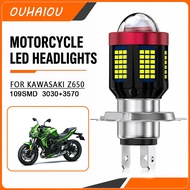 108 LED H4  Motorcycle Headlight Bulb White  White With Lens High Low Beam 12-80V 6000k FOR KAWASAKI