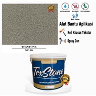 Cat Dinding 5kg motif kamprot berkualitas-TEXSTONE Type SC.12 Putih