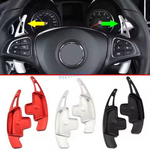 2Pcs Steering Wheel Shifter Paddle Accessories For Mercedes Benz A B C E S G GLA GLB GLC GLE GLS SL 