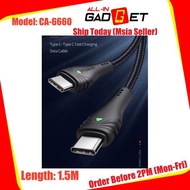 ORIGINAL MCDODO CA-666 (1.5m & 2m) CA589 (2m) PD QC4.0 Fast Charging Data Cable Type-C to Type-C