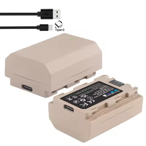 2800mAh NP-FZ100 NP FZ100 Battery with Type-C Charging Input for Sony Sony FX3, a1, a9, a9 II, a7R I