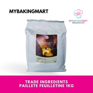 Pailett Feuilletine 1KG - Biskut Kepingan Rangup Wafer Untuk Pastri Kek