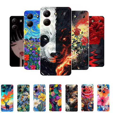 For ZTE Blade A54 Phone Case Panda Soft Silicone Full Protection Back Cover For ZTE Blade A54 Fundas