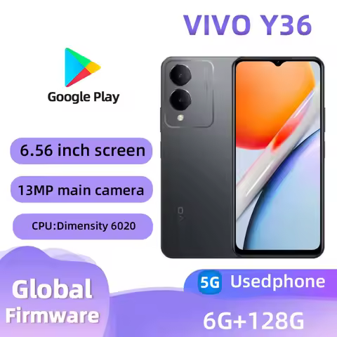 VIVO Y36 5g Smartphone Android CPU Dimensity 6020 6.56inches Screen ROM 128GB 90HZ 15W Charge 13MP+5