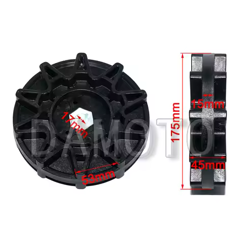 Snow Track Blower Drive Sprocket Plastic Wheel 2.36 inch Pitch Idler Wheel for Track System Wheel Re