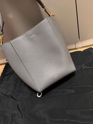 Celine SANGLE SMALL BUCKET BAG IN SOFT GRAINED CALFSKIN GREY