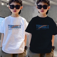 Boys' Pure Cotton T-Shirt Short-Sleeved Big Kids Korean Version Children's Loose Children's Clothing