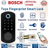 BOSCH Tuya Smart Lock Fingerprint Electronic Deadlock Mechanical Key Auto Lock APP Digital Dead Bolt