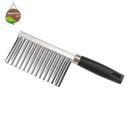 Nebaby Multifunctional Potato Wavy Edged  , Stainless Steel Chopper Salad Rocker  Potato Slicer Chop