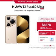 HUAWEI Pura 80 Ultra Smartphone l Switchable Dual Telephoto Camera l 1-inch Ultra Lighting HDR Camer