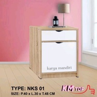 Bedside Nightstand / Minimalist Multipurpose Drawer Nightstand 1 drawer-1 door