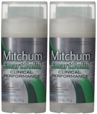 [USA]_Mitchum Smart Solid Clinical Performance Antiperspirant  Deodorant for Men, Unscented - 2.5 oz