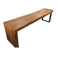 【吉迪市100%原木家具】SN016S5A1 原木工業風長凳 電視櫃 客廳