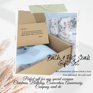Gift Set - Bath &amp; Foot Soak (2x 400g)/ Bath Salt / Epsom Salt / garam rendam kaki / Birthday Convocation Anniversary