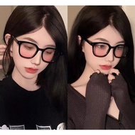 Fashion Eyeglasses Y2K Square Form Baby Pink Ulzzang Style Sunglasses - FL13