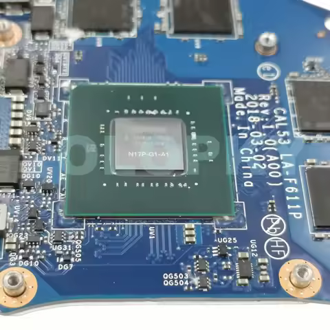 CAL53 LA-F611P Laptop Motherboard For DELL G3 3579 3779 mainboard with i5-8300H i7-8750H CPU GTX1050