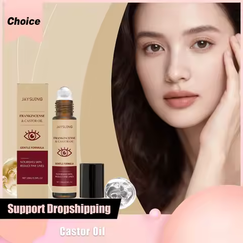 Castor Oil Eye Nourishing Rolling Ball Essence Relieve Fine Lines Reduce Dark Circles Eliminate Edem