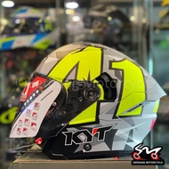 KYT Helmet NFJ Aleix Espargaro Matt 2020 Open Face Double Visor Topi Keledar