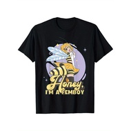 Mens T-Shirt Soft Cotton Short Sleeve Femboy Anime Honey Im a Femboy T-Shirt Perfect Gift for Fashi