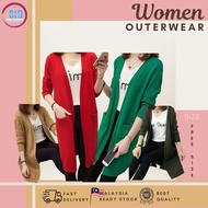 𝗶𝗕𝗜𝗗 - Women Mid-length Long Sleeve Cardigan Woman Outwear Casual Long Sleeve Knitwear With Pocket C