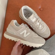 Best Sellers Mooc #NEW BALANCE 574 NB Almond Orange Beige Suede Orange Apricot Women's Shoes U574LGD