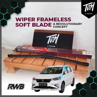 Ertiga Hybrid RWB Soft Frameless Wiper 2 PCS