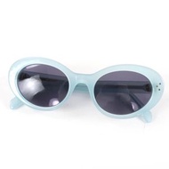 CELINE CL40193I 橢圓形太陽眼鏡，淨CLEAR藍色，尺寸 53□21 145cm，狀況極佳，配有盒子和防塵袋，義大利製造。