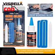 Lem Cair Perekat Kain Kulit 60 ml Tanpa Jahit Super Kuat Permanen Tahan Lama Awet Liquid Sew Glue