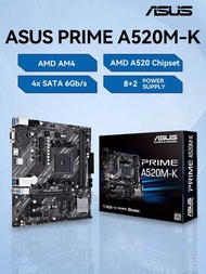 Asus Prime A520m-k插槽am4主機板ddr4 64gb Pci-e 3.0 M.2 64gb,適用於桌上型電腦amd A520 (ryzen Am4) Sata 6 Gbps,usb 3.2 Gen 1 Type-a