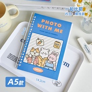 Hoạt Hình Động Vật A5 / B5 Rời Lá Notebook Dung Tích Lớn Giấy Dày Lót Notebook Đa Năng Sinh Viên Sin