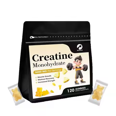 Kexinsh Creatine Gummies Creatine Monohydrate 5000mg Energy Booster Enhance Strength, Energy, Endura