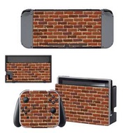全新 磚牆 Nintendo Switch保護貼 有趣貼紙 包主機2面+2個手掣) YSNS0875