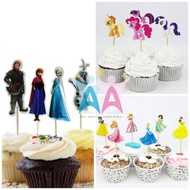 Cupcake Topper Can Choose The Best Pony Cars Frozen Tayo Baby Shark Princess Character MOTIF
