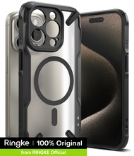 Ringke Fusion-X Mag เคลือบด้านสามารถใส่ได้กับ iPhone 15 Pro Max [การป้องกันเกรดทหาร] เคส TPU การป้อง